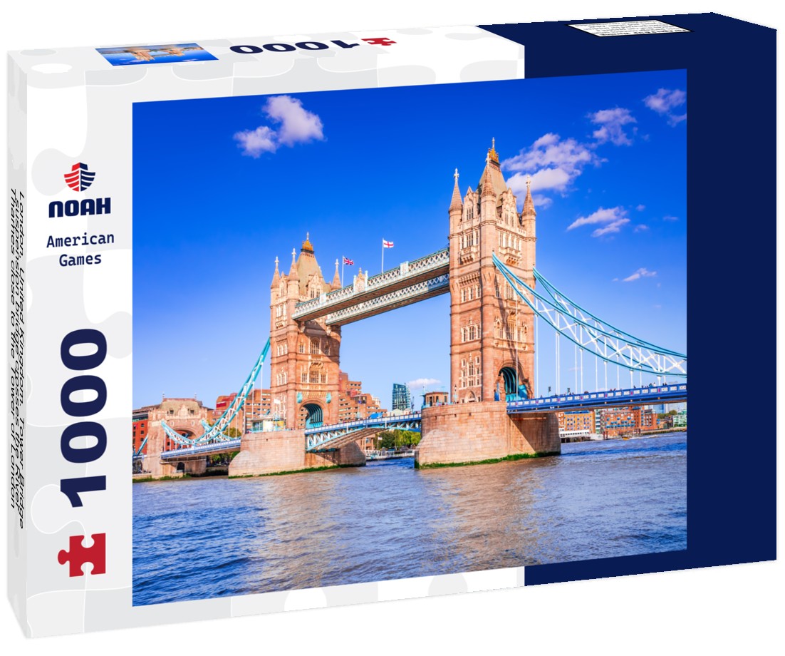 Noah Jigsaw Puzzle London, United Kingdom. Tower Bridge, suspension bridge crosses the River Thames close to the Tower of London 1000 pieces