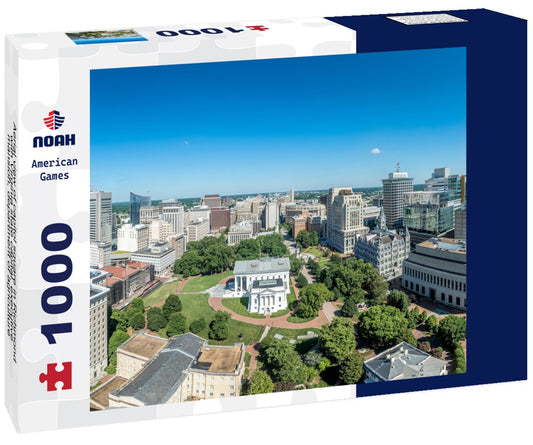 Noah Jigsaw Puzzle Aerial view of capitol square in Richmond with Virginia state capital, executive mansion, department of agriculture, old city hall, skyline 1000 pieces