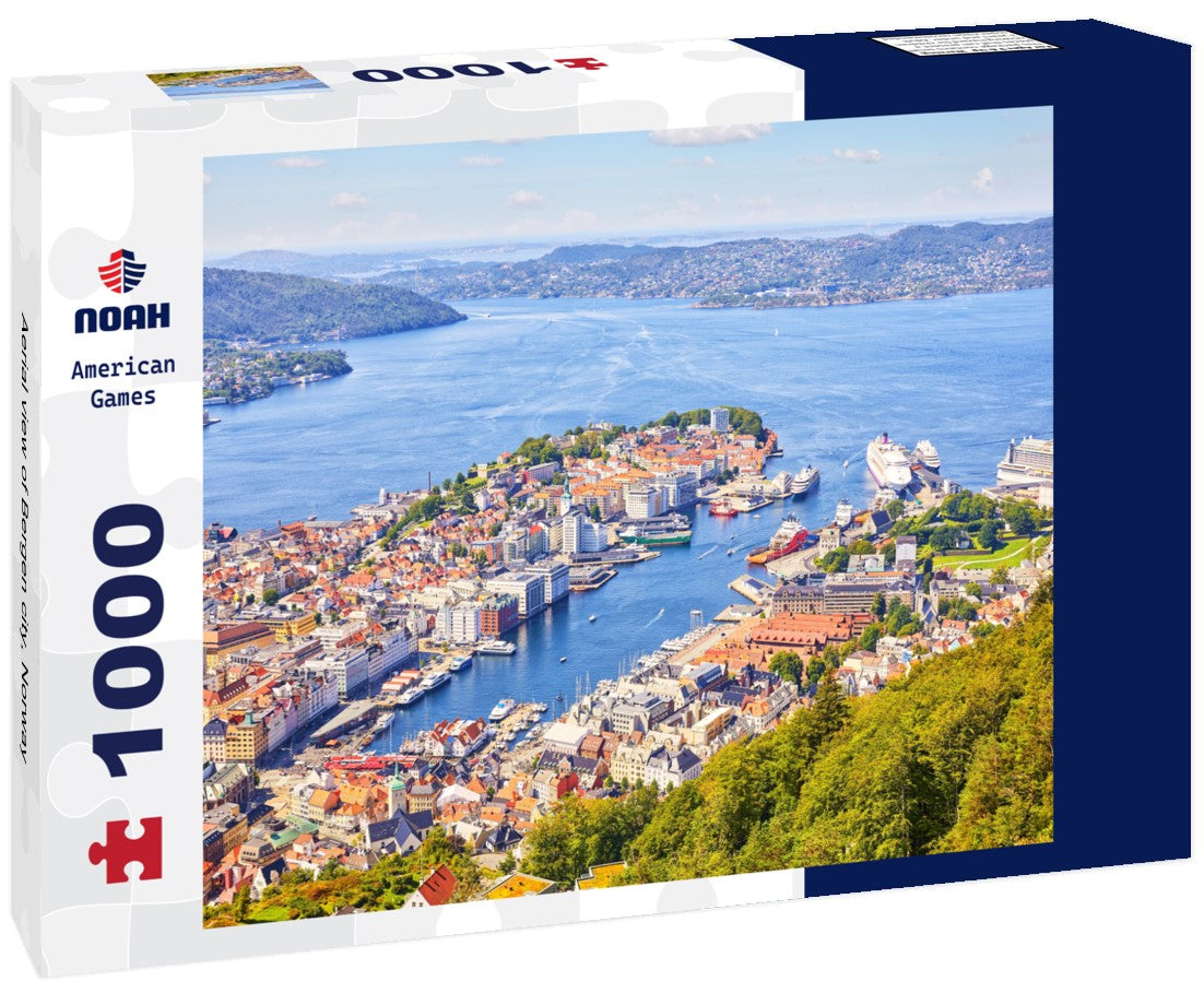 Noah Jigsaw Puzzle Aerial view of Bergen city, Norway 1000 pieces