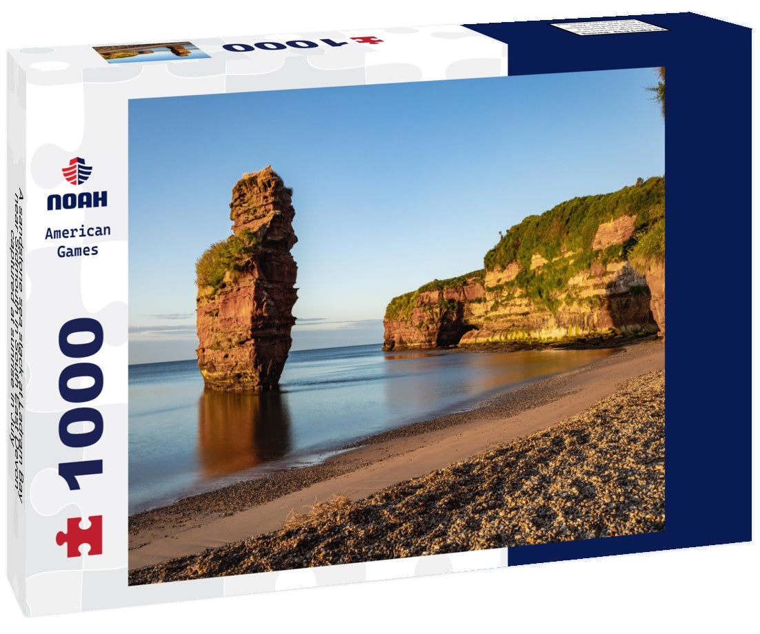 Noah Jigsaw Puzzle A sandstone sea stack at Ladram Bay near Sidmouth in South East Devon, captured at sunrise in July 1000 pieces