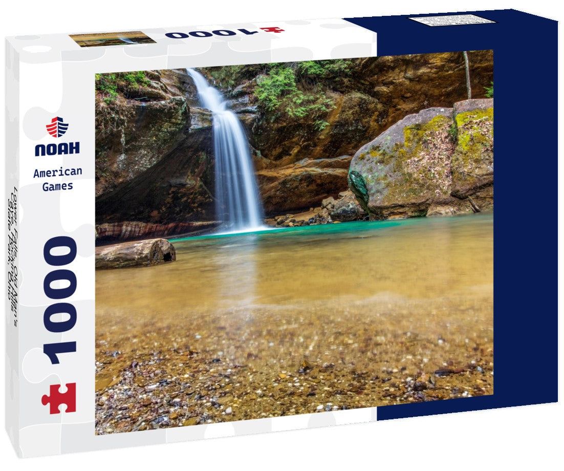 Noah Jigsaw Puzzle Lower Falls, Old Man's Cave, Hocking Hills State Park, Ohio 1000 pieces