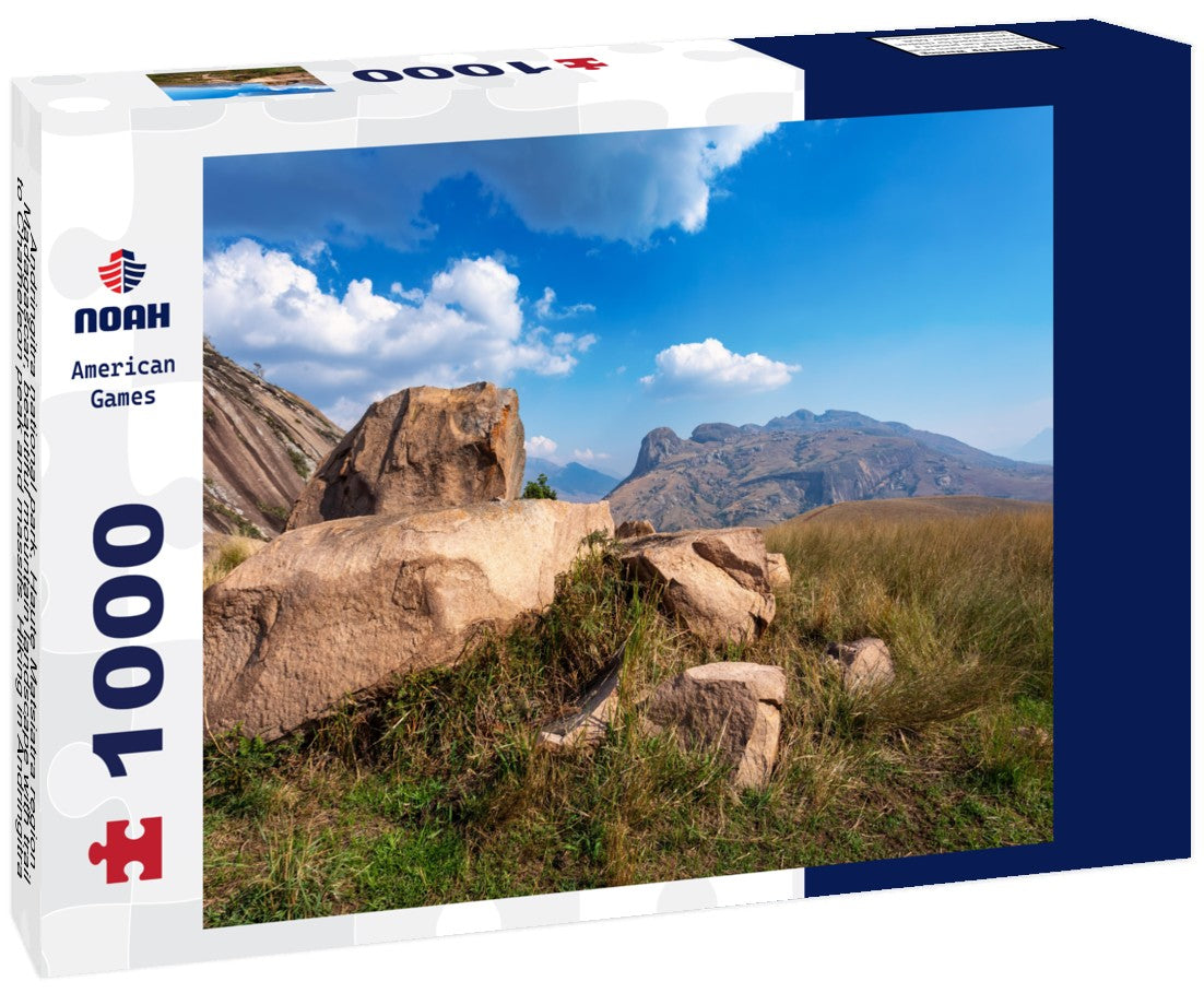 Noah Jigsaw Puzzle Andringitra national park, Haute Matsiatra region, Madagascar, beautiful mountain landscape with trail to Chameleon peak and massifs. Hiking in Andringitra mountains. Madagascar wilderness landscape 1000 pieces