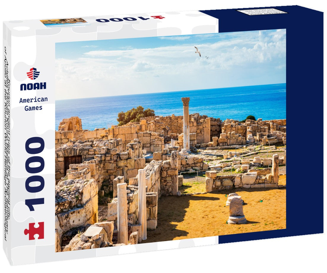 Noah Jigsaw Puzzle ?ourion ancient ruins of the ancient city. Achilles' House Kourio Basilica at The Sanctuary of Apollo at the Kourion World Heritage Archaeological site near Limassol (Lemesos), Cyprus 1000 pieces