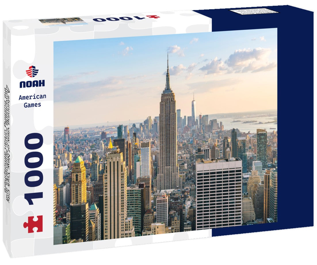 Noah Jigsaw Puzzle A stunning view of New York City, showcasing iconic landmarks and the bustling urban atmosphere 1000 pieces