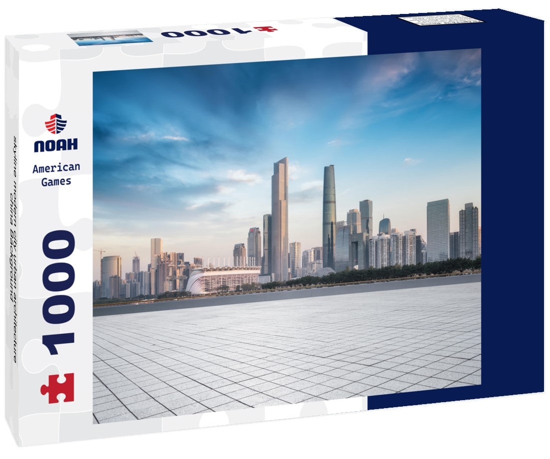 Noah Jigsaw Puzzle skyline modern city urban architecture china Background 1000 pieces