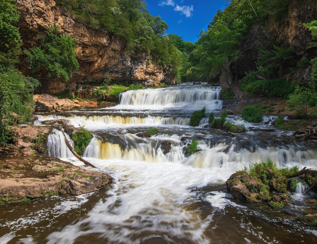 Noah Jigsaw Puzzle Beautiful Willow River Falls on a cool, August summer day in Willow River State Park in Hudson, Wisconsin USA 1000 pieces