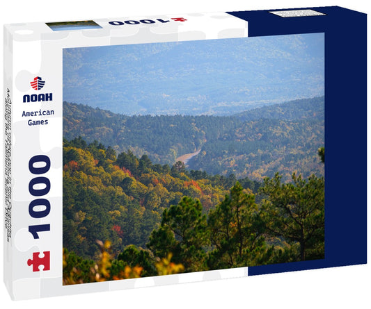 Noah Jigsaw Puzzle Autumn colors pop in the Ouachita Mountains of Oklahoma and Arkansas along the Talimena Scenic Drive 1000 pieces