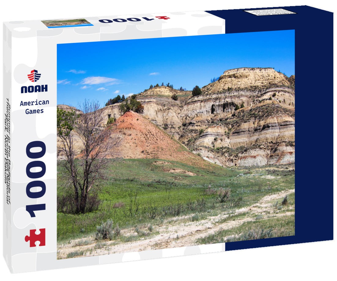 Summer in the Badlands of Theodore Roosevelt National Park, North Dakota 1000pc Puzzle