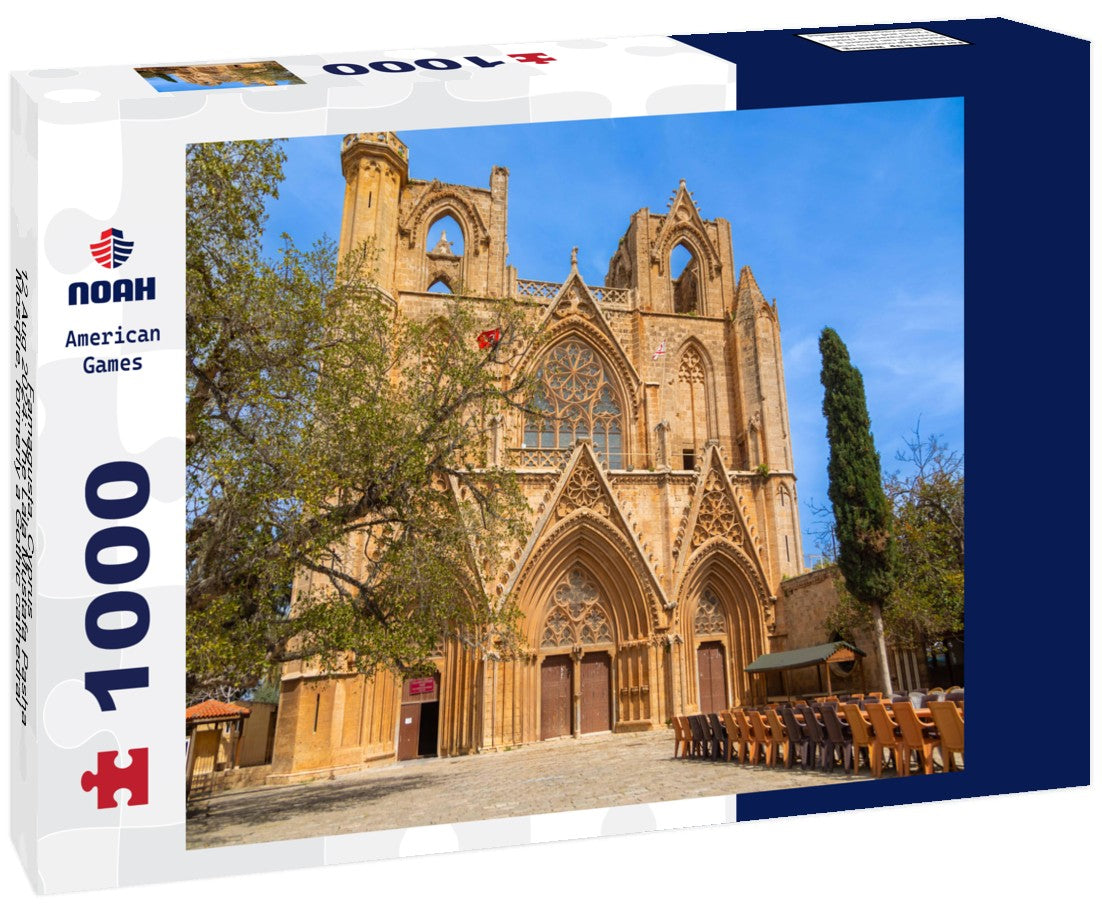 Noah Jigsaw Puzzle Famagusta, Cyprus - 12 Aug 2024: The Lala Mustafa Pasha Mosque, formerly a Gothic cathedral, showcases Cyprus's rich cultural history 1000 pieces