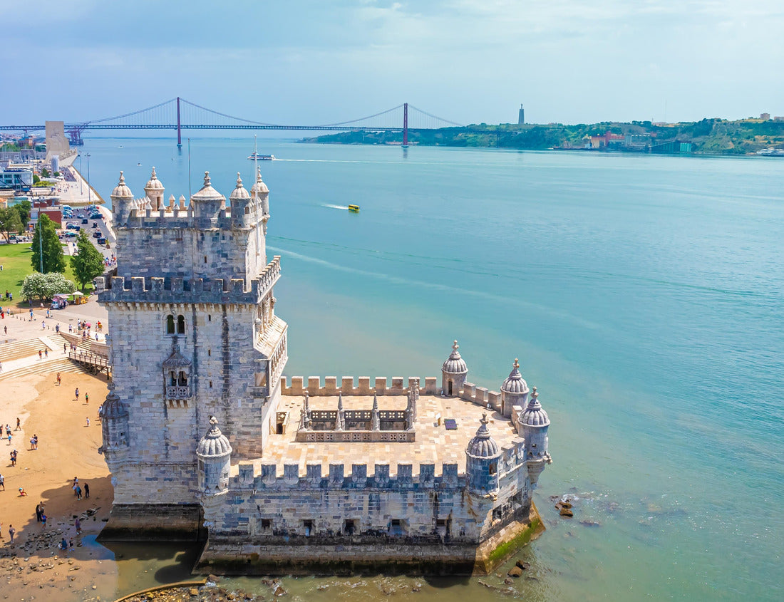 The Belem Tower or the Tower of Saint Vincent, the old gateway to Lisbon, Portugal 1000pc Puzzle