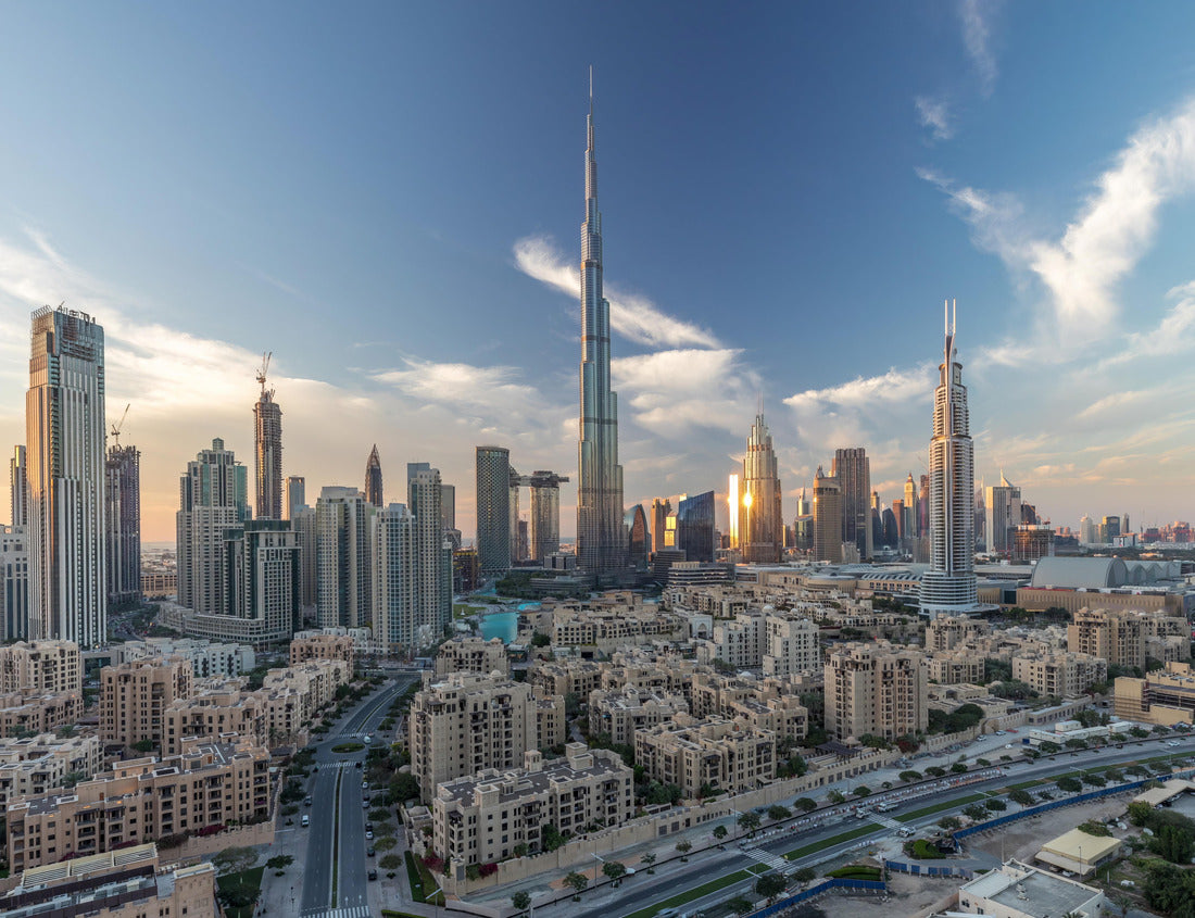 Noah Jigsaw Puzzle Dubai Downtown skyline with Burj Khalifa and other towers panoramic view from top in Dubai, United Arab Emirates 1000 pieces