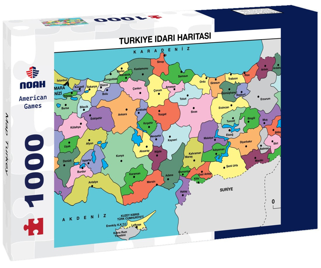 Noah Jigsaw Puzzle Map Turkey 1000 pieces