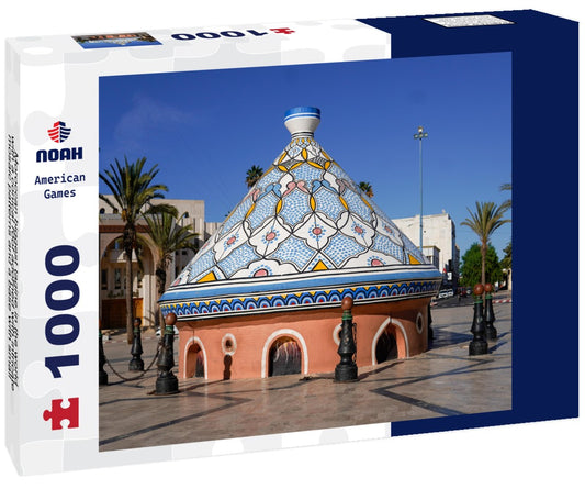 Noah Jigsaw Puzzle Moroccan biggest tagine in the world, with a conical roof adorned with intricate mosaic patterns and a base with small arched windows. safi, Morocco 1000 pieces