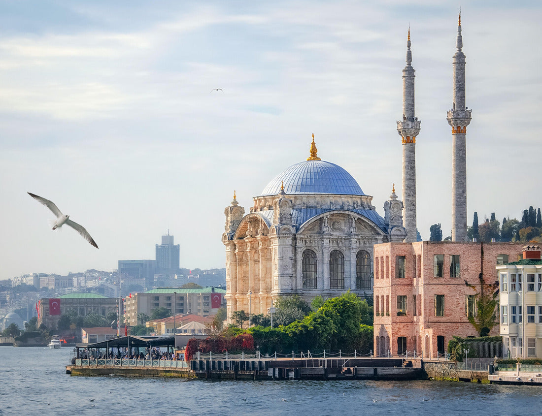 Noah Jigsaw Puzzle Blue Mosque and Bosporus panorama, Istanbul, Turkey. Blue Mosque (Sultanahmet Mosque) in the historic center of Istanbul on the shores of the Sea of Marmara in the Sultanahmet district 1000 pieces