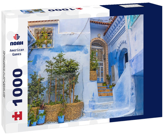 Noah Jigsaw Puzzle Quiet place in the blue city of Chefchaouen, Morocco 1000 pieces