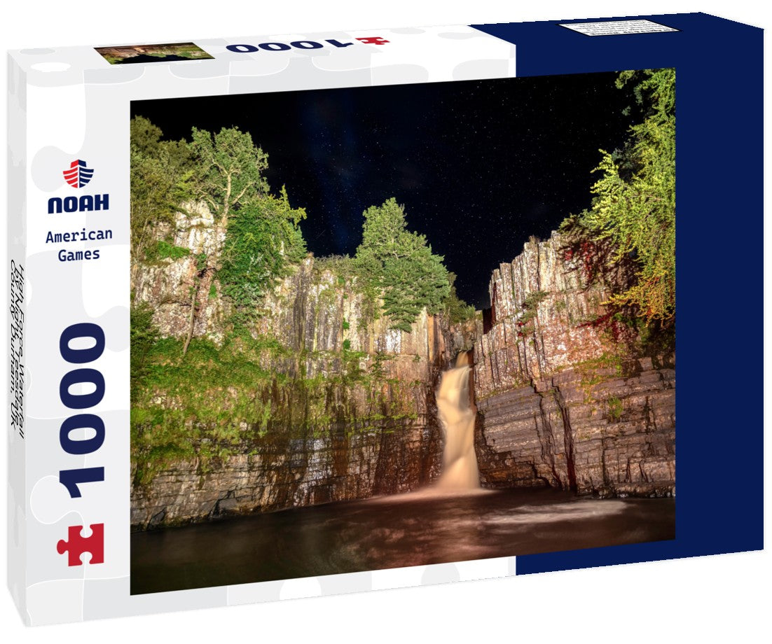 Noah Jigsaw Puzzle High Force Waterfall by Night, Teesdale, County Durham, UK 1000 pieces
