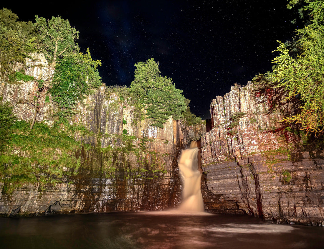 Noah Jigsaw Puzzle High Force Waterfall by Night, Teesdale, County Durham, UK 1000 pieces