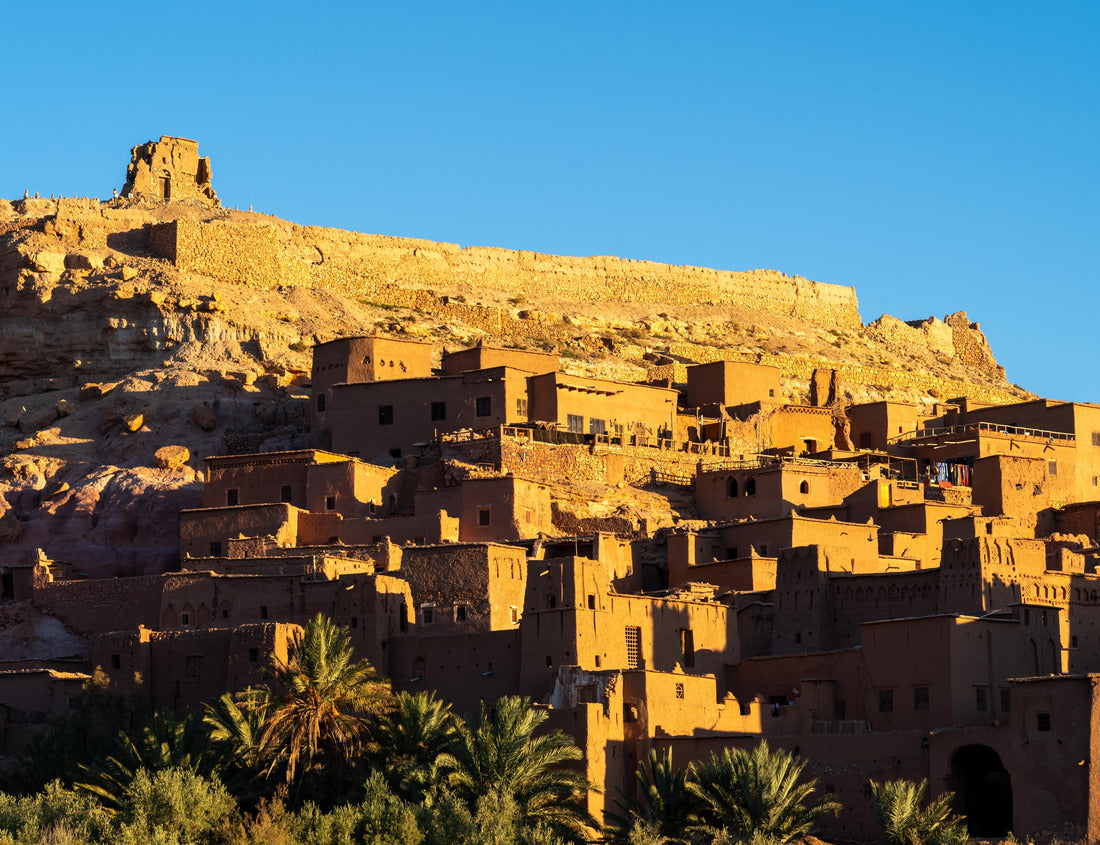 Ait Benhaddou in Ouarzazate Province, Morocco in the morning. Ait Benhaddou is a small village located in the Ounila Valley of southern Morocco, a UNESCO World Heritage Site 1000pc Puzzle