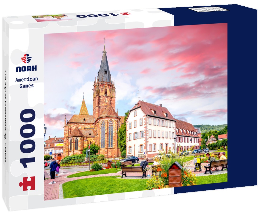 Old city of Wissembourg, France 1000pc Puzzle