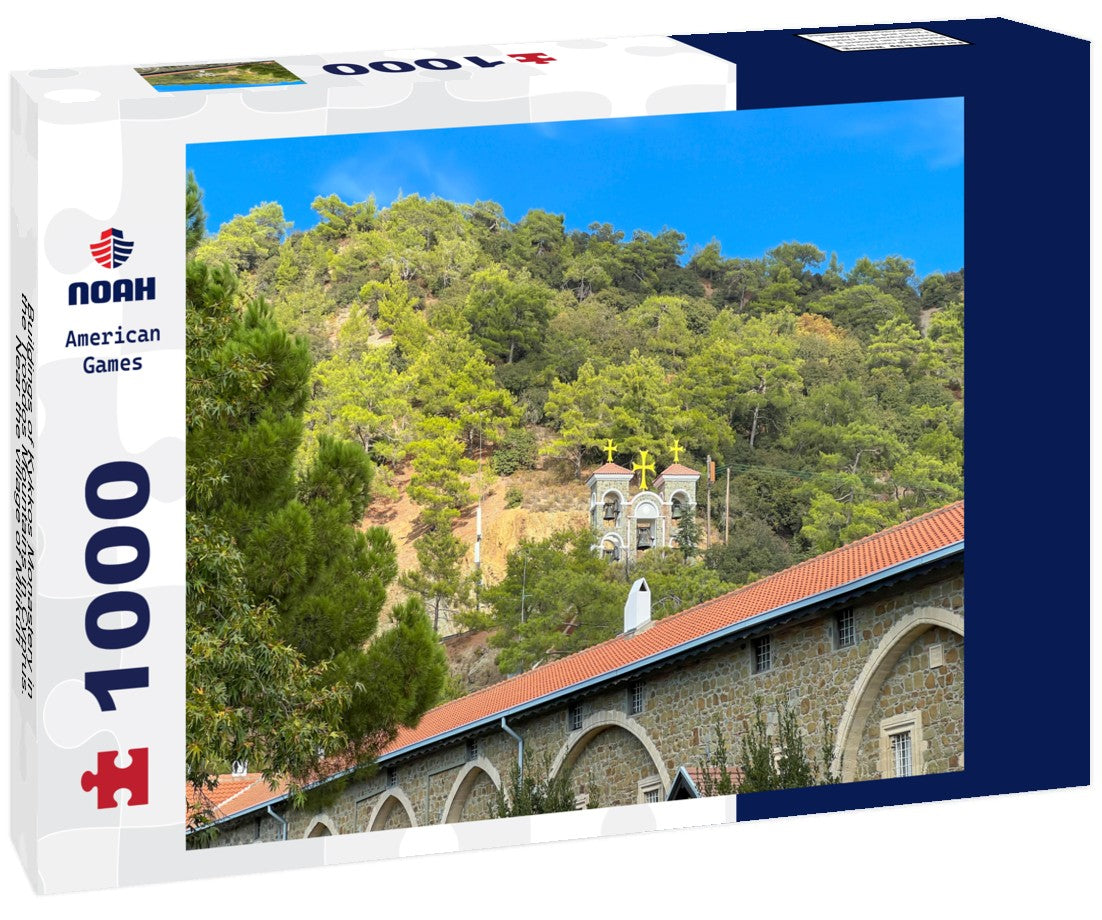 Noah Jigsaw Puzzle Buildings of Kykkos Monastery in the Troodos Mountains in Cyprus. Near the village of Milikuri 1000 pieces