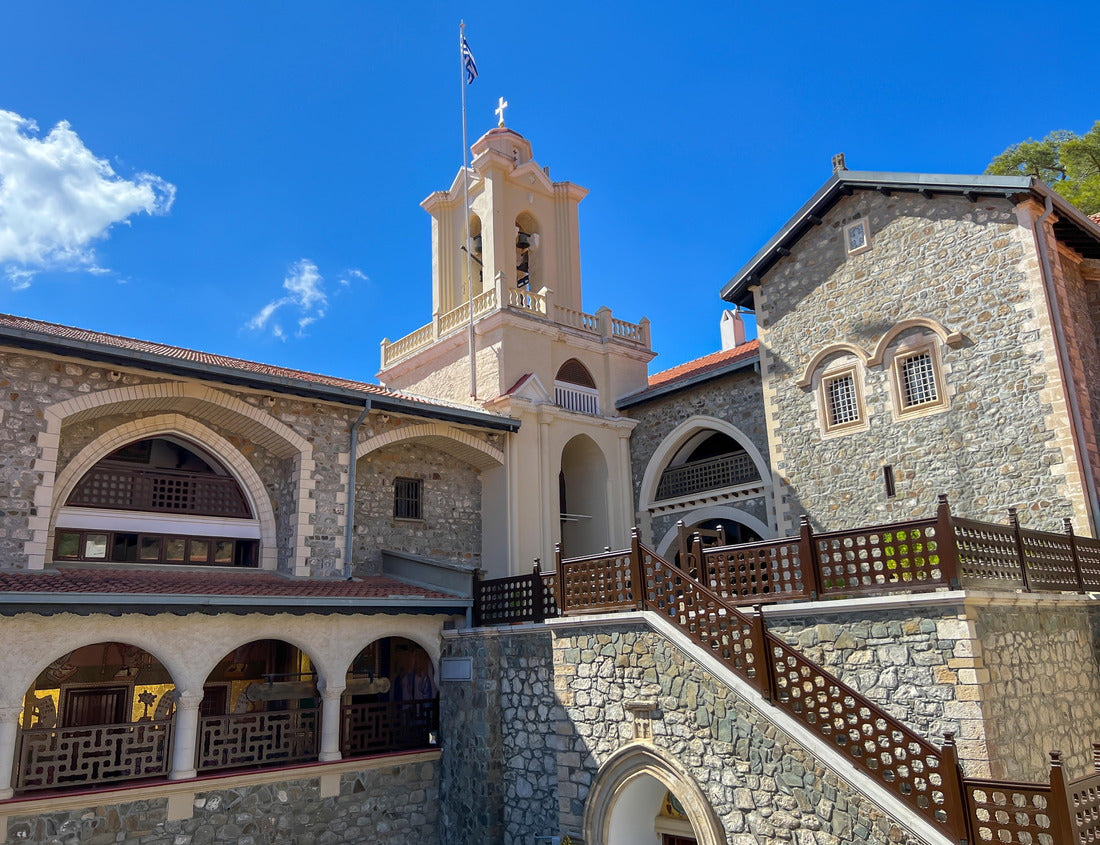 Noah Jigsaw Puzzle Buildings of Kykkos Monastery in the Troodos Mountains in Cyprus. Near the village of Milikuri 1000 pieces