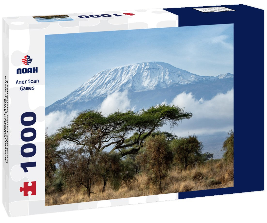 Noah Jigsaw Puzzle Kilimanjaro mount with snow photo from Amboseli National Park in Kenia 1000 pieces