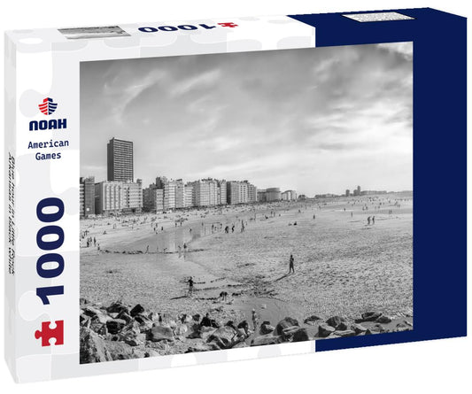 Noah Jigsaw Puzzle Blue hour in Little Rock, Arkansas in black white 1000 pieces
