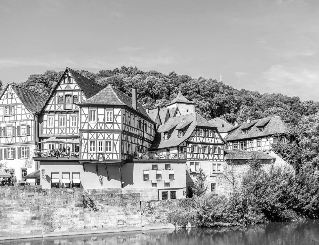 Noah Jigsaw Puzzle Waterfall of Little River Canyon National Preserve in black white 1000 pieces