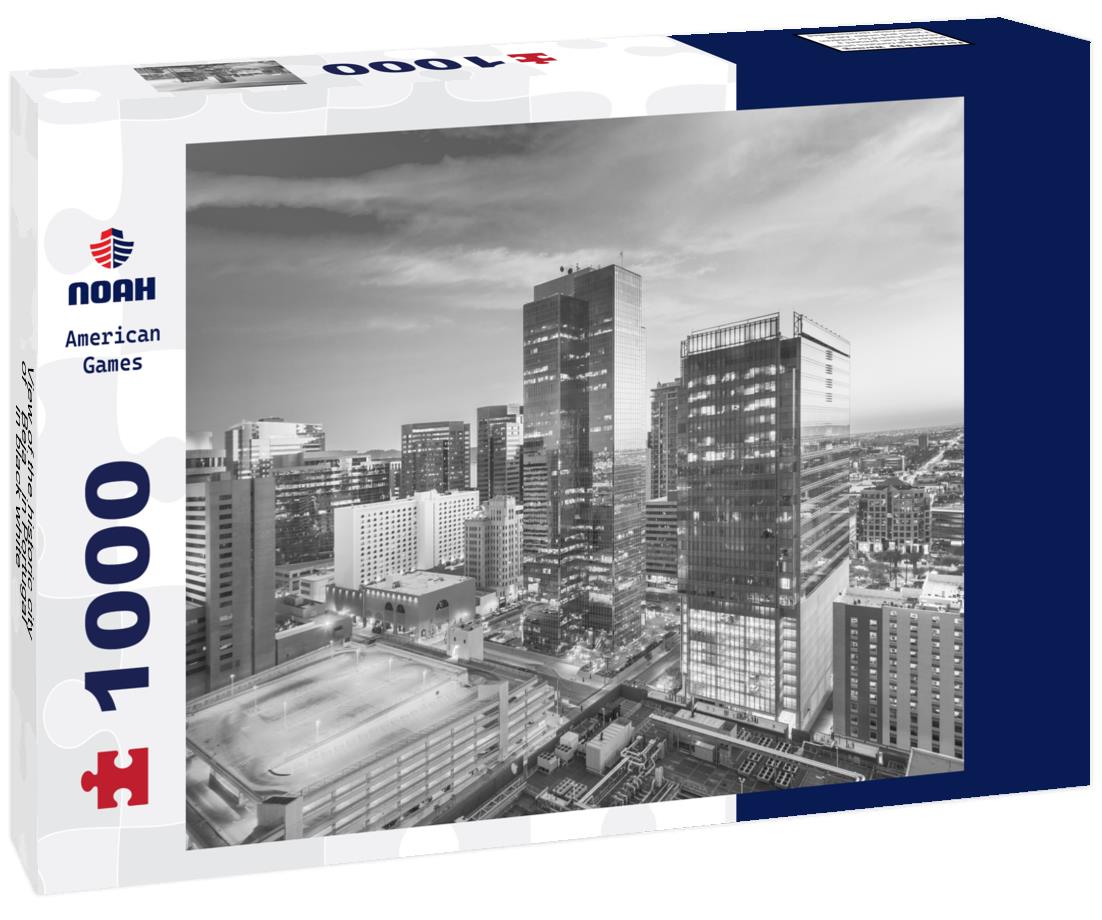 Noah Jigsaw Puzzle View of the historic city of “Beja” in Portugal in black white 1000 pieces