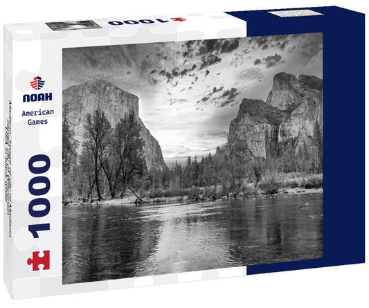 Noah Jigsaw Puzzle Madison. Image of city of Madison, capitol city of Wisconsin, USA in black white 1000 pieces