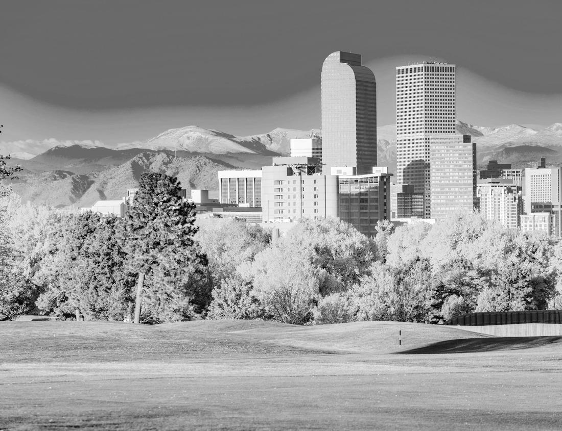 Noah Jigsaw Puzzle Skyline of Dayton, Ohio and Surrounding Neighborhoods in black white 1000 pieces