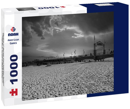 Noah Jigsaw Puzzle Skyline of Ramat Gan and the Ayalon Highway, the Financial District near Tel Aviv, Israel in black white 1000 pieces