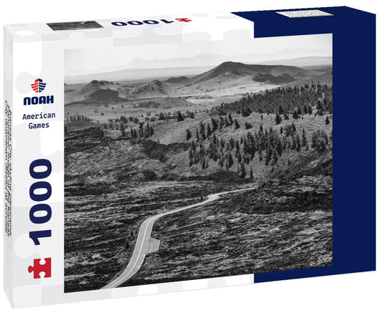 Noah Jigsaw Puzzle Kansas City skyline panorama. Panoramic image of the Kansas City downtown district at sunrise in black white 1000 pieces