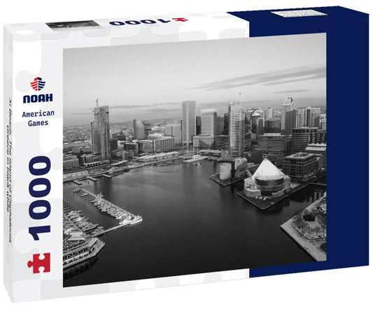 Noah Jigsaw Puzzle Xi Beach. The island of Cephallonia, Greece in black white 1000 pieces