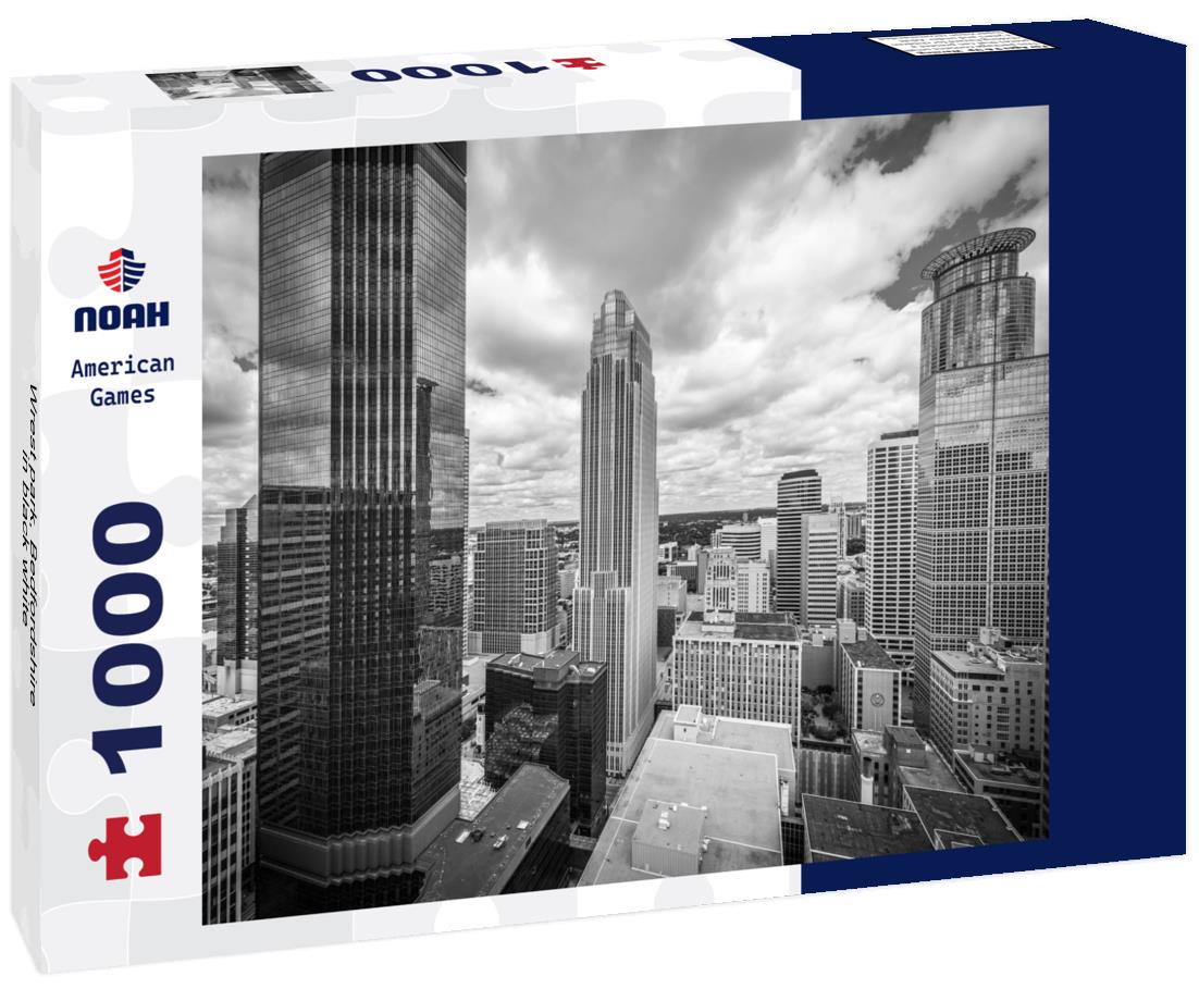 Noah Jigsaw Puzzle Wrest park, Bedfordshire in black white 1000 pieces