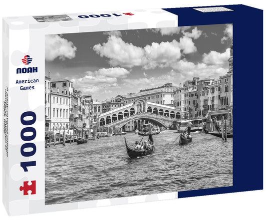 Noah Jigsaw Puzzle A snow-covered cottage, Jamtland, Sweden in black white 1000 pieces