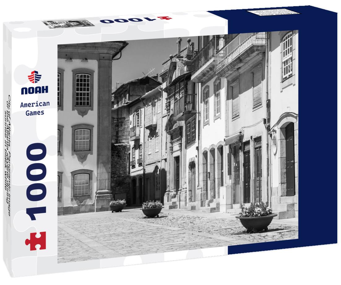 Noah Jigsaw Puzzle City of Atlanta. Panoramic image of the Atlanta skyline during sunrise in black white 1000 pieces