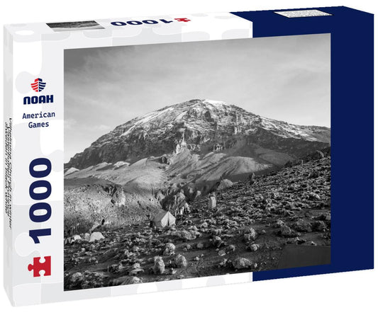 Noah Jigsaw Puzzle Vilhelmina Church in winter, Vasterbotten Province, Sweden in black white 1000 pieces