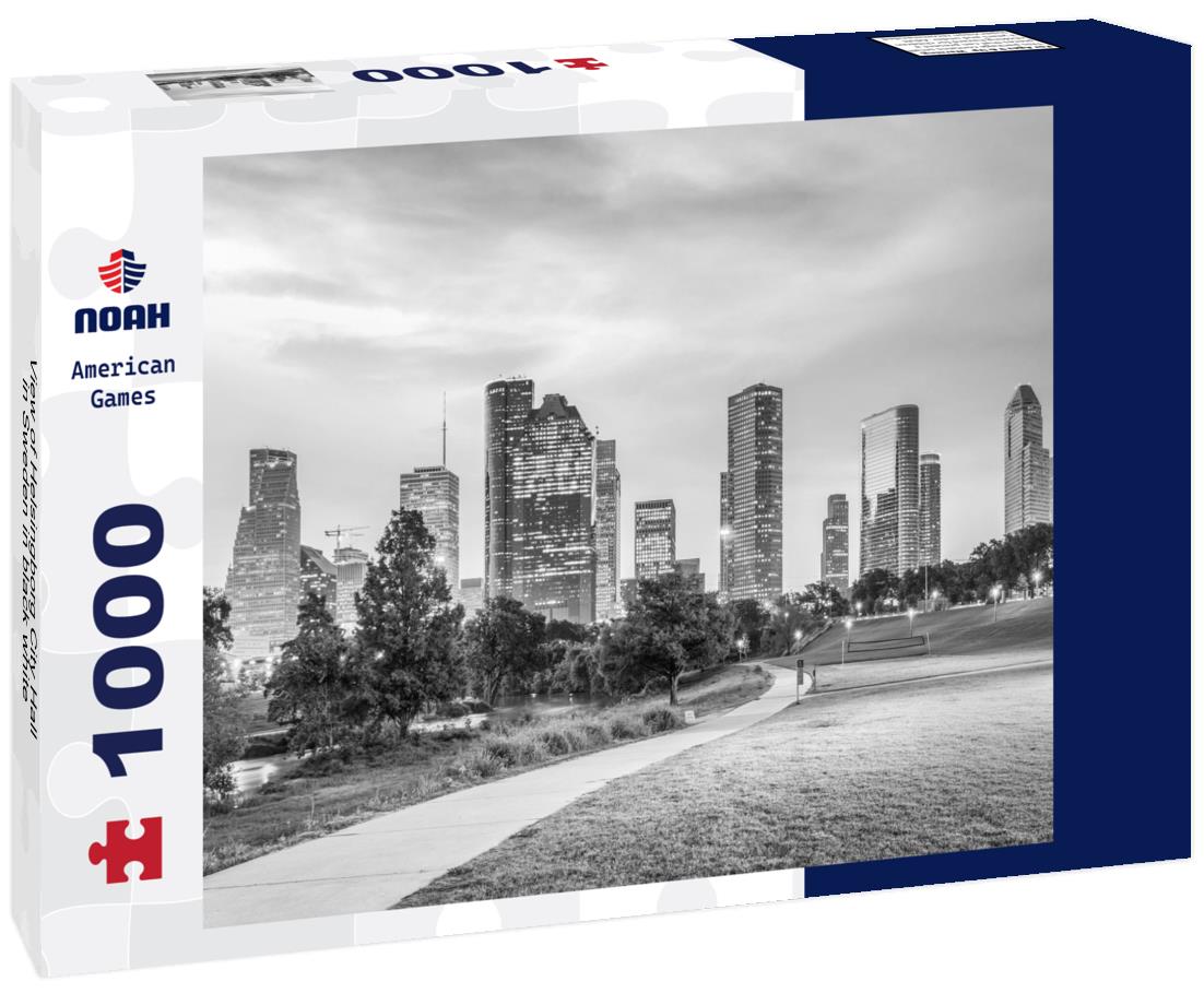 Noah Jigsaw Puzzle View of Helsingborg City Hall in Sweden in black white 1000 pieces
