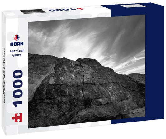 Noah Jigsaw Puzzle Skyline of Busan, South Korea at dusk in black white 1000 pieces