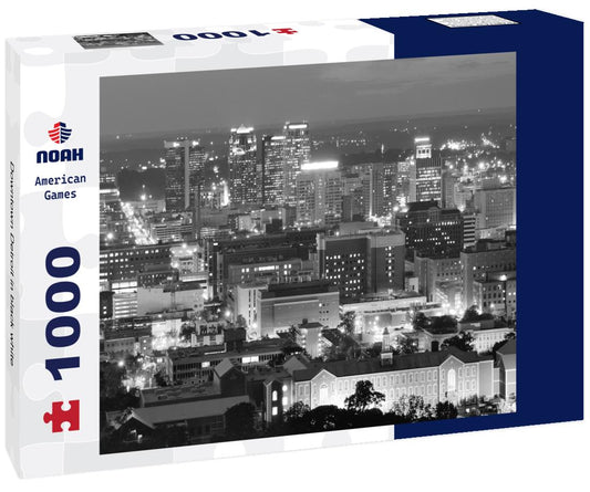 Noah Jigsaw Puzzle Downtown Detroit in black white 1000 pieces