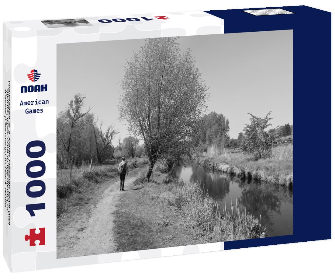 Noah Jigsaw Puzzle Wolfhagen is a North Hessian town with historic truss core in the district of Kassel (Germany) in black white 1000 pieces