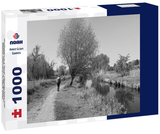 Noah Jigsaw Puzzle Wolfhagen is a North Hessian town with historic truss core in the district of Kassel (Germany) in black white 1000 pieces