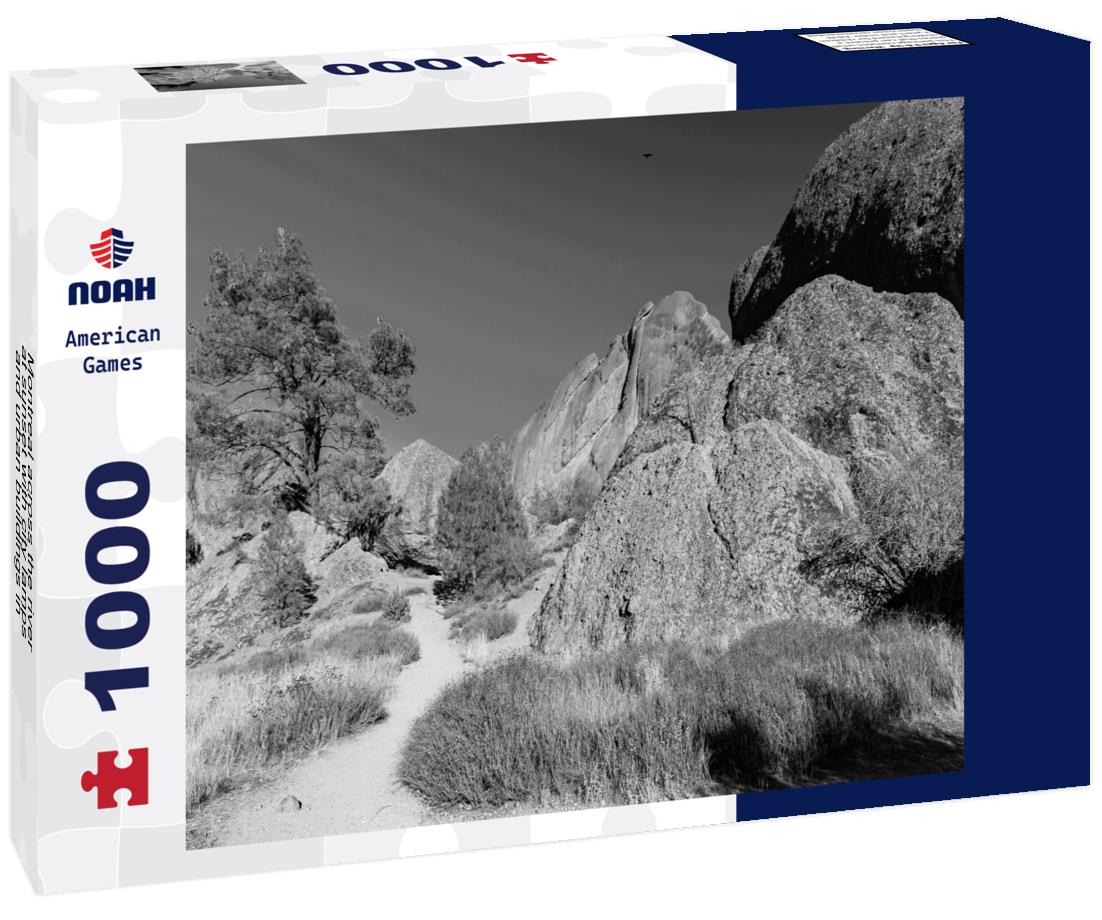 Noah Jigsaw Puzzle Montreal across the river at sunset with city lamps and urban buildings in black white 1000 pieces