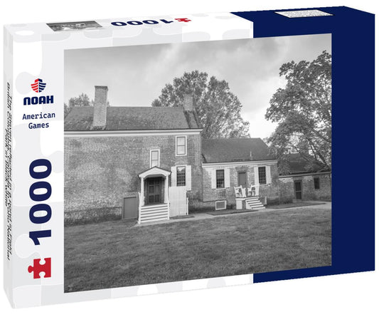 Noah Jigsaw Puzzle The Steven reflected in a pond in Field, British Columbia, Canada In Yoho National Park in black white 1000 pieces