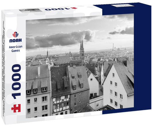 Noah Jigsaw Puzzle A road through Capitol Reef National Park / Capitol Reef Road / A road cuts through the mountains at Capitol Reef National Park, Utah in black white 1000 pieces