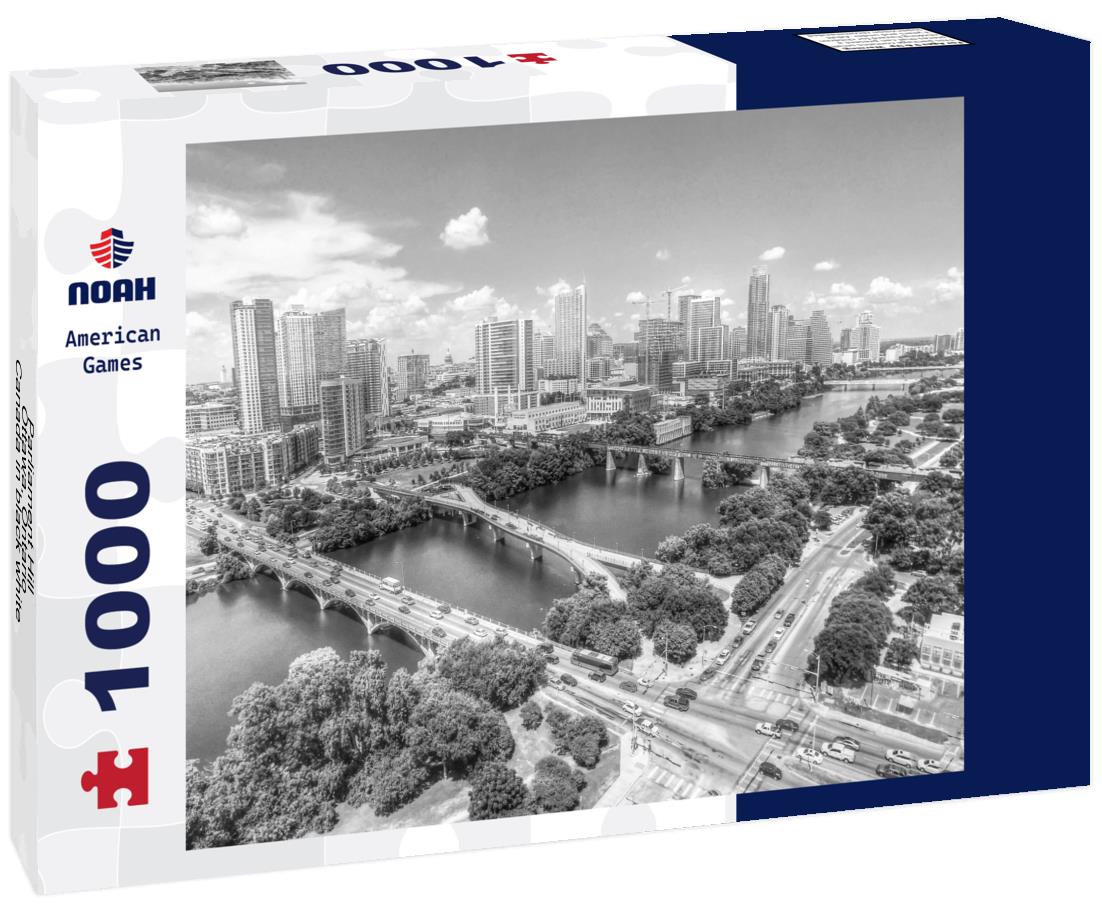Noah Jigsaw Puzzle Parliament Hill, Ottawa, Ontario, Canada in black white 1000 pieces