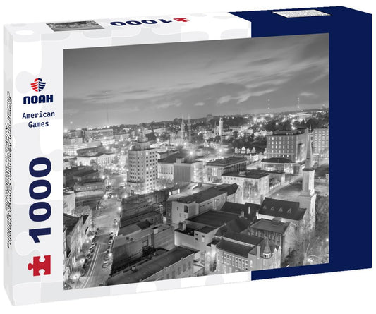 Noah Jigsaw Puzzle Eisenstadt Mountain Church (Haydn Church on Kalvarienberg), Burgenland, Austria in black white 1000 pieces