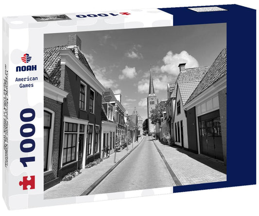 Noah Jigsaw Puzzle Yosemite Merced River el Capitan and Half Dome in California National Parks USA in black white 1000 pieces