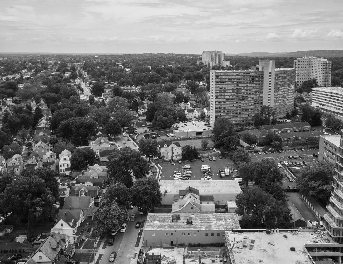 Noah Jigsaw Puzzle Murchison and Uhuru falls in Murchison Falls National Park, Uganda in black white 1000 pieces